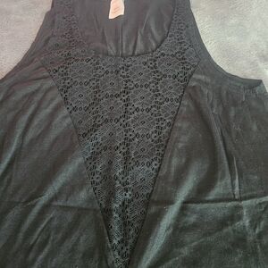 Xhilaration Black Lace Tank Top